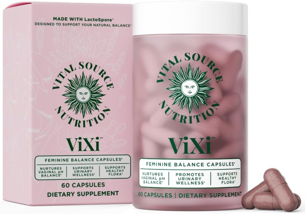 Vital Source Nutrition – Feminine Balance Capsules – Vaginal Wellness & pH Support – with LactoSpore, Cranberry + Pineapple Fruit Powder -Supports Urinary Wellness & Healthy Flora -30 Servings