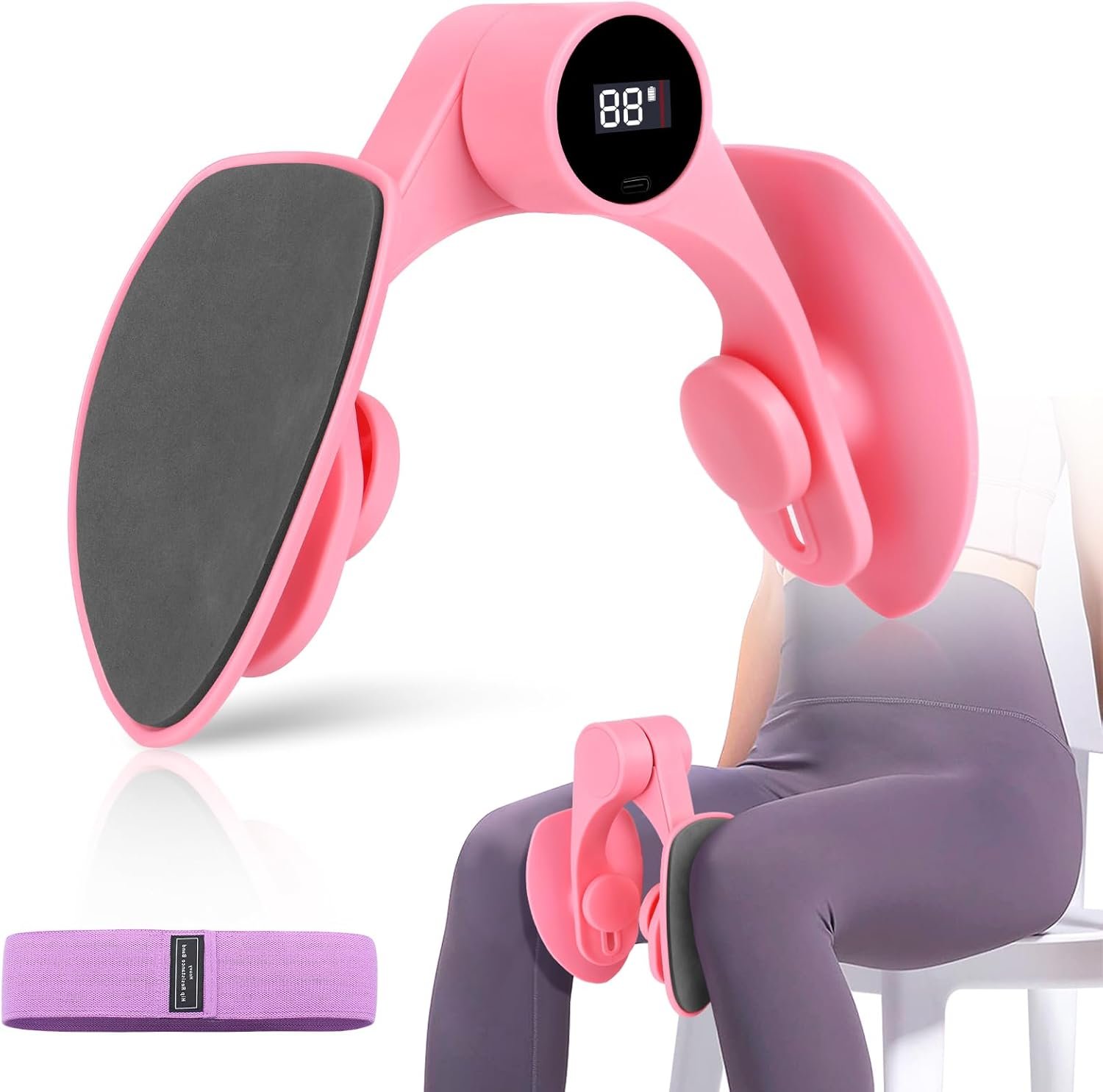 Pelvic Trainer for Women & Men – Adjustable Spring Resistance Hip Exerciser, Kegel Exerciser Toner for Your Thigh & Pelvic Muscle, Enhancing Your Intimate Moments. Home Fitness Equipment