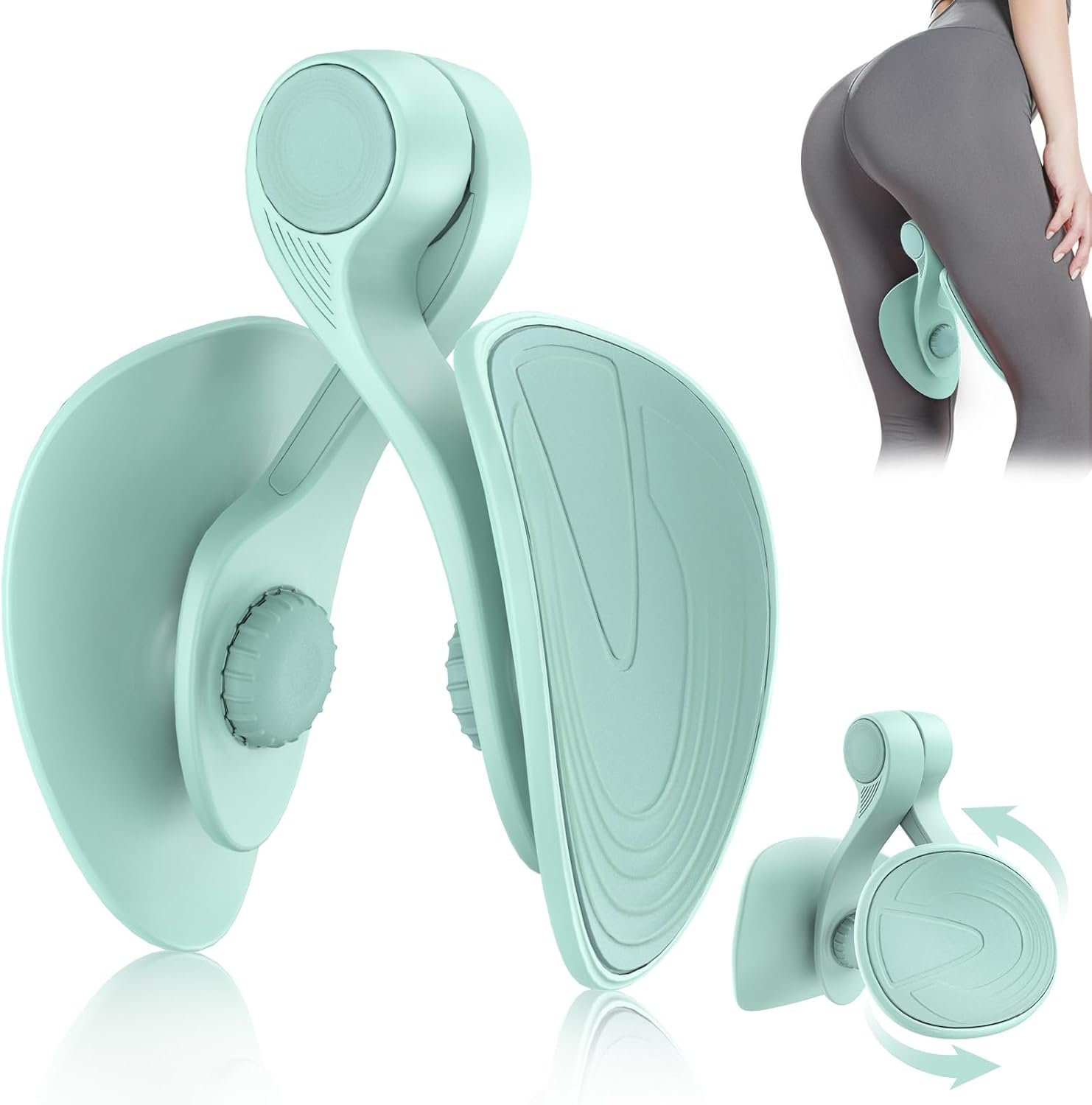 Kegel Exerciser, Pelvic Floor Muscle Exercise Devices for Women, Inner Thigh Exerciser Leg Workout Equipment Thigh Trainer for Male Hip Trimmer Inner Thigh Toner Workout