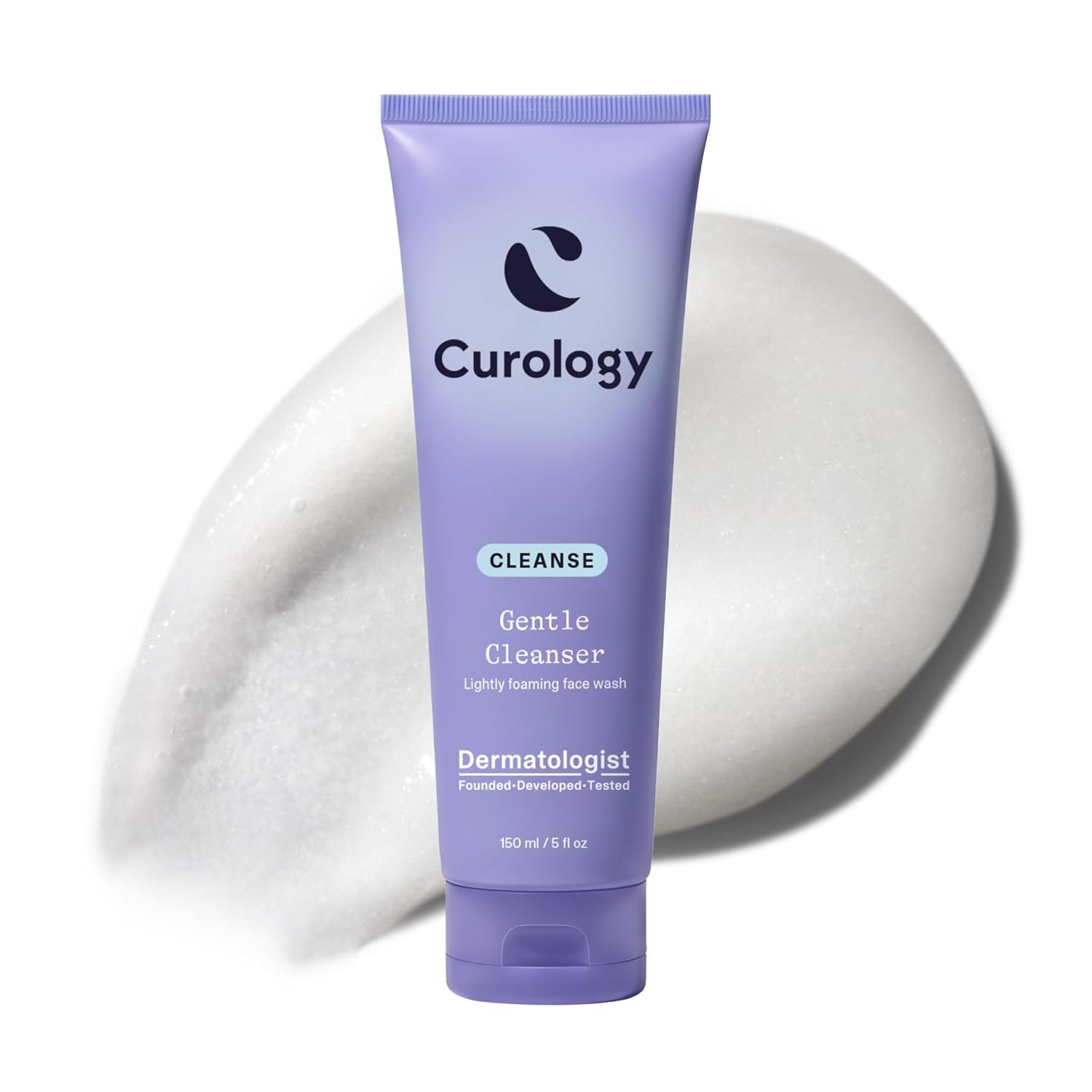 Curology Gentle Facial Cleanser, Hydrating Foaming Face Wash, for Sensitive, Dry or Oily Skin Types, 5 fl oz