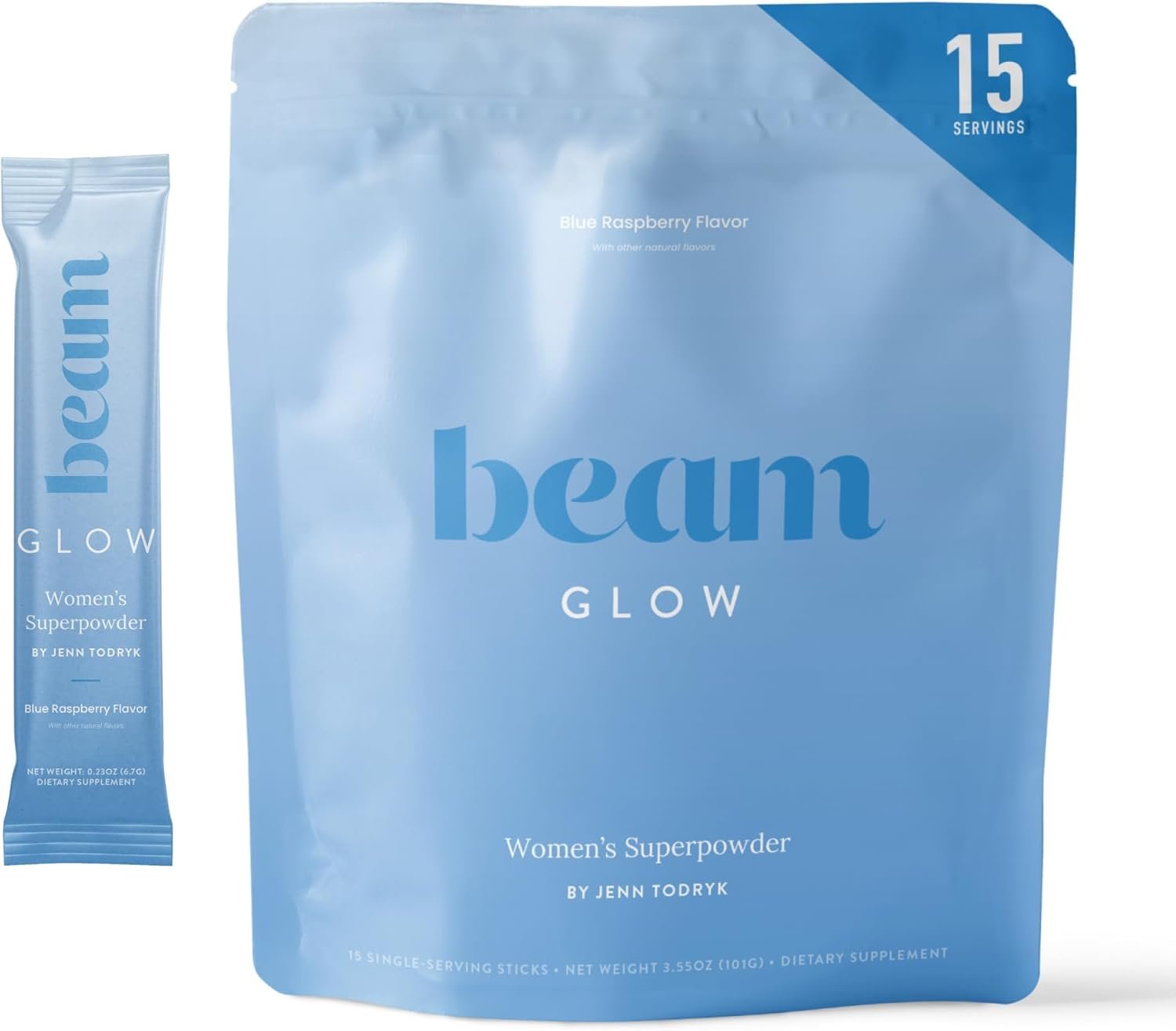 Beam Glow Women’s Wellness Supplement, Cortisol Support with Ashwagandha for Women, Daily Vitamins for Cycle Health, Mood, Energy & Stress Support with Selenium, Zinc, Vitamin A, Biotin, B Vitamins