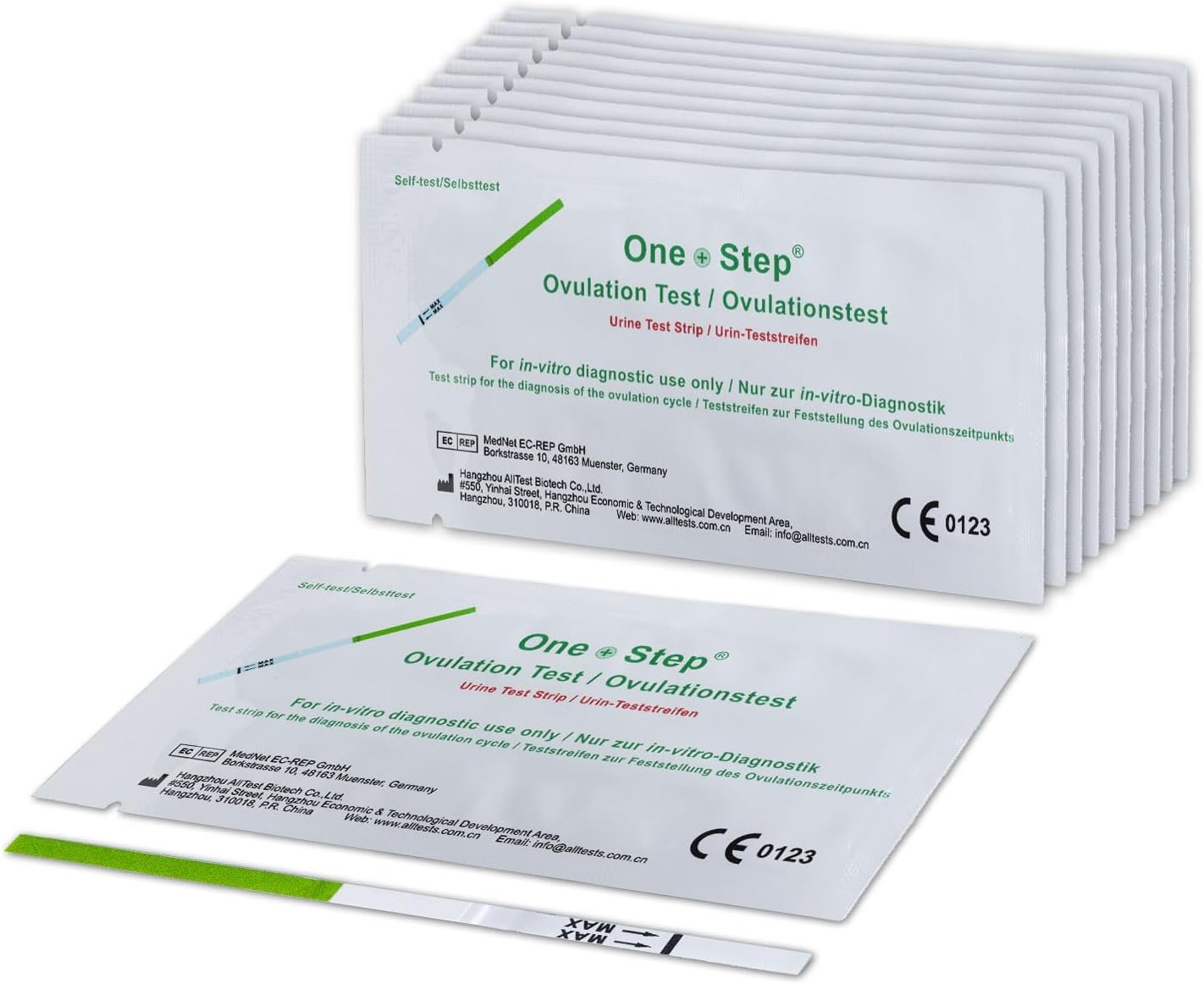 One Step LH Ovulation Test Strips (20 Pack) – 20mIU/ml Fertility & Ovulation Predictor Kit for Women Trying to Conceive, Rapid Accurate Results