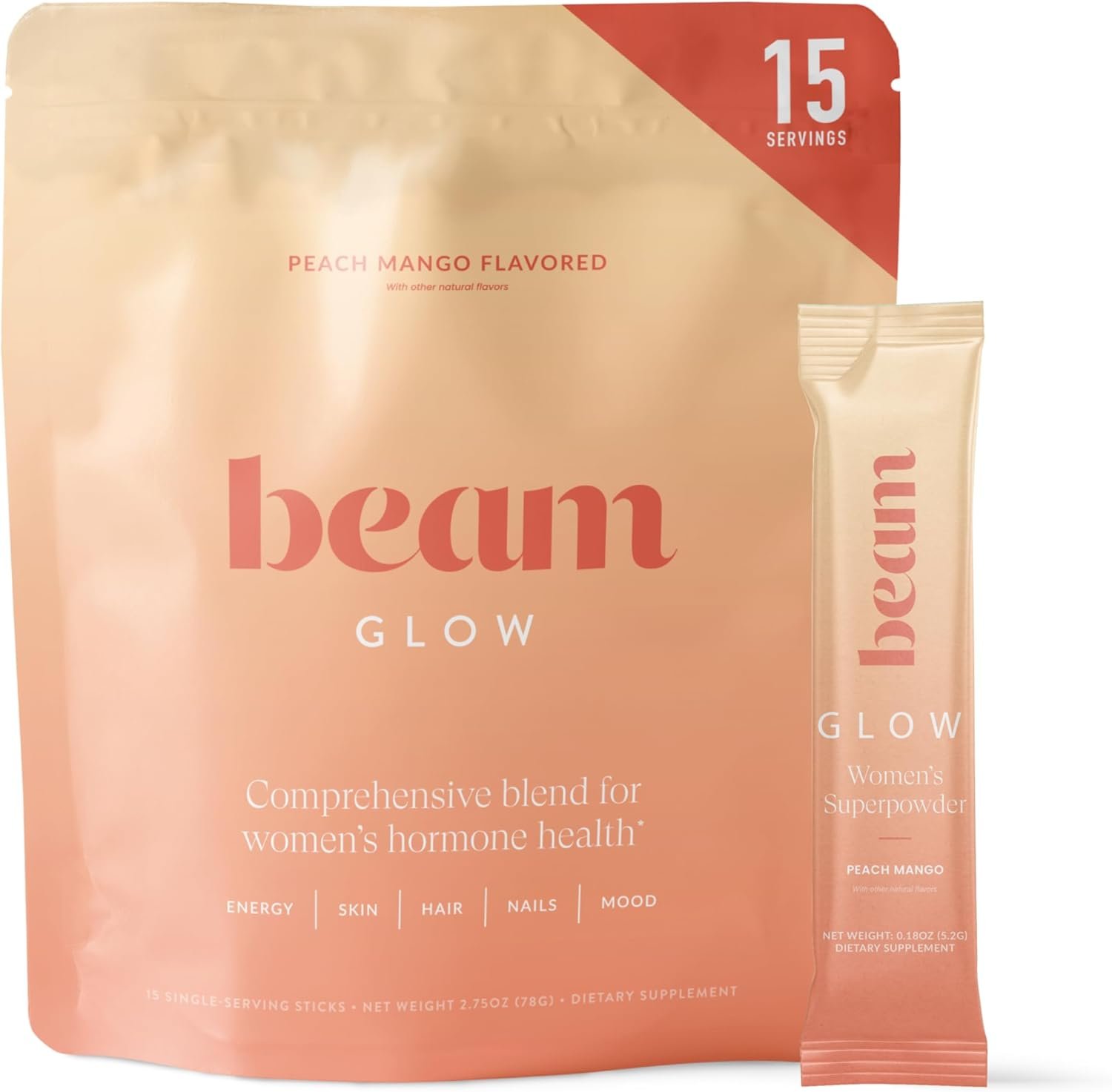 Beam Glow Hormone Balance Supplement for Women – Cortisol Supplement for Women, PMS Relief Supplement, Perimenopause Support, Womens Vitamins, Thyroid Support with Ashwagandha & Selenium