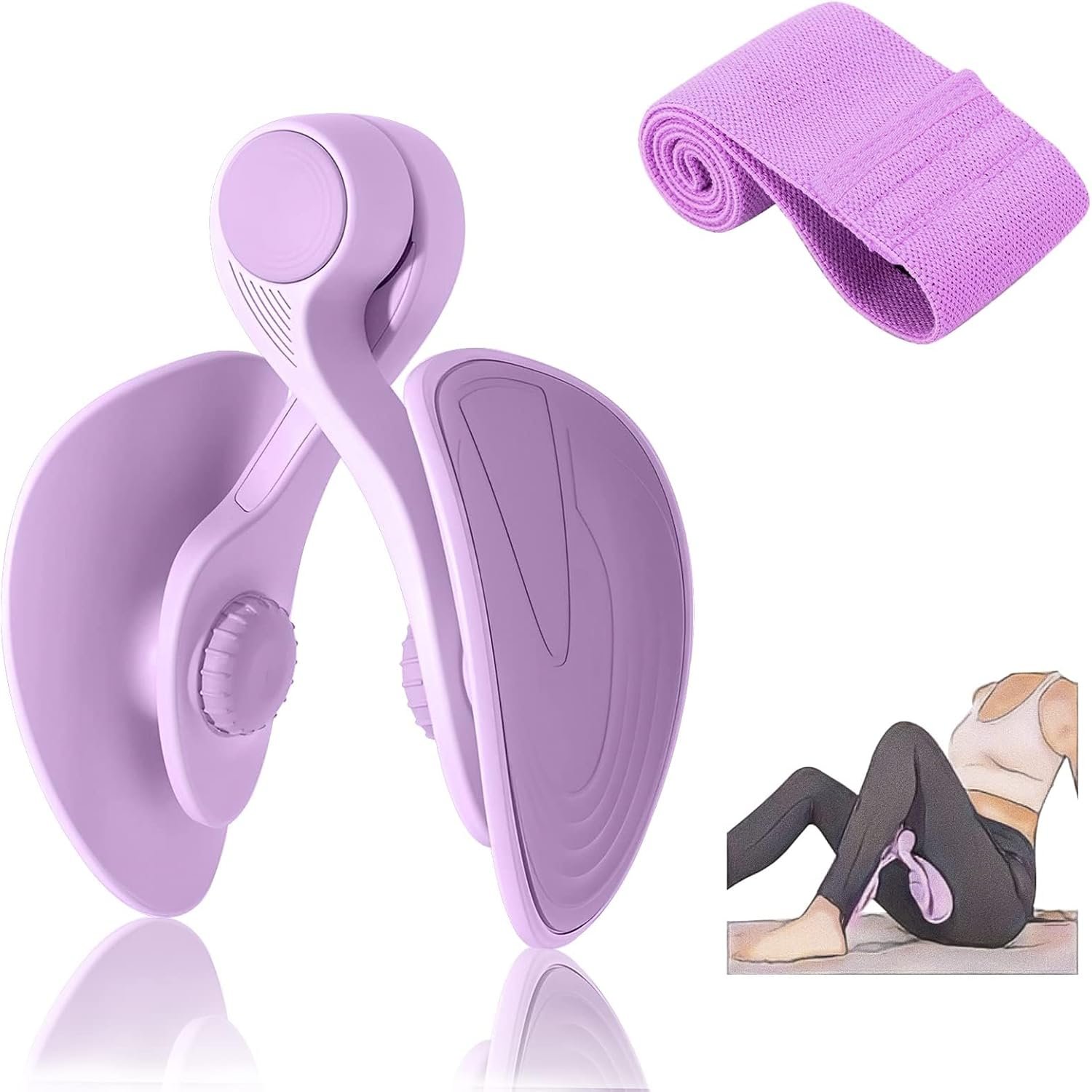 TINRIEF Thigh Exerciser Kegel Exerciser, Pelvic Floor Trainer, Kegel Trainer for Postpartum Rehabilitation, Trimmer Inner Thigh, Thigh Toner Workout