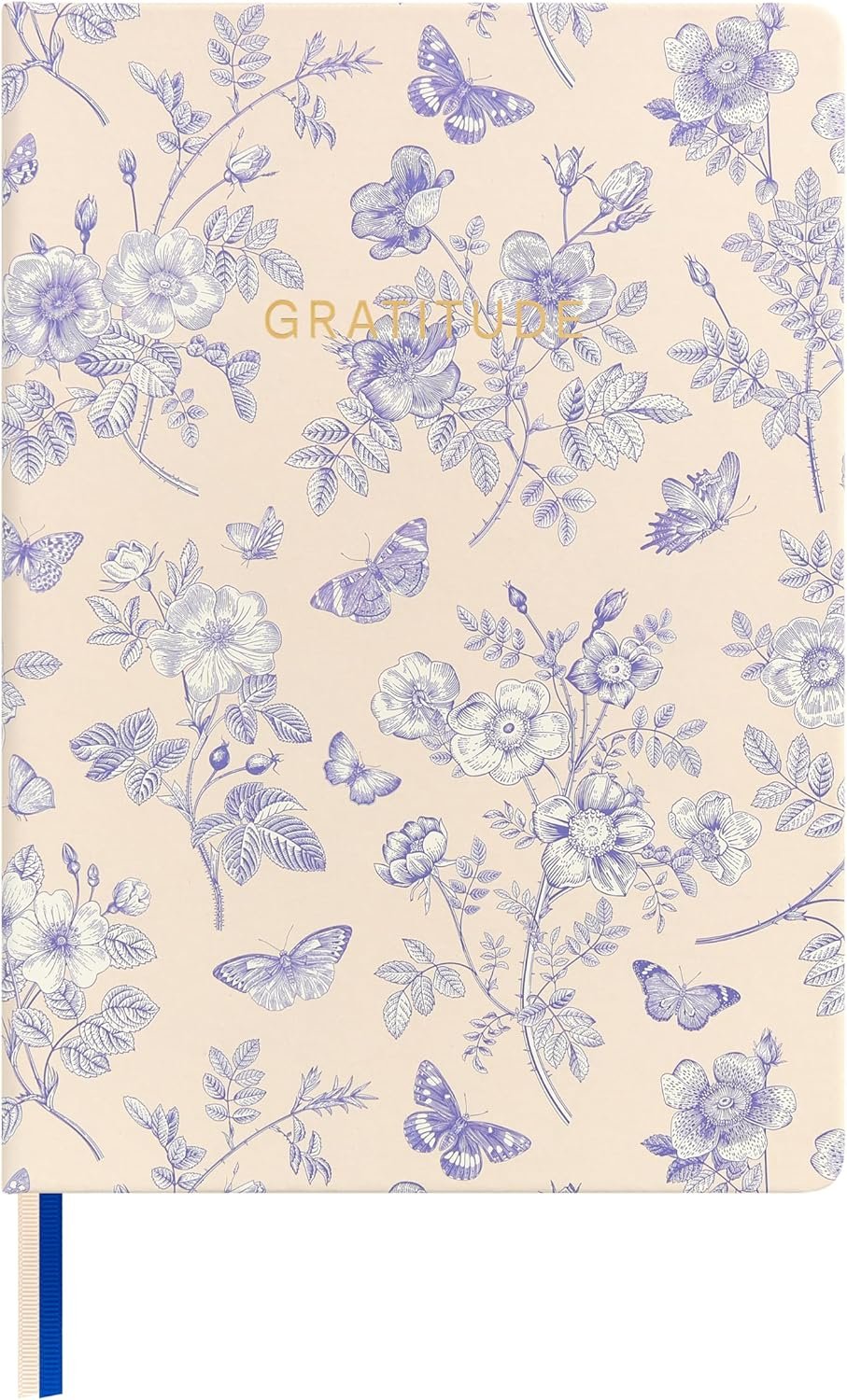 And Per Se Gratitude Journal – Five Minutes a Day to Cultivate Mindfulness, Happiness, Affirmations & Self-Reflection – Undated Daily Gratitude Journal for Women & Men (Blue Flowers)