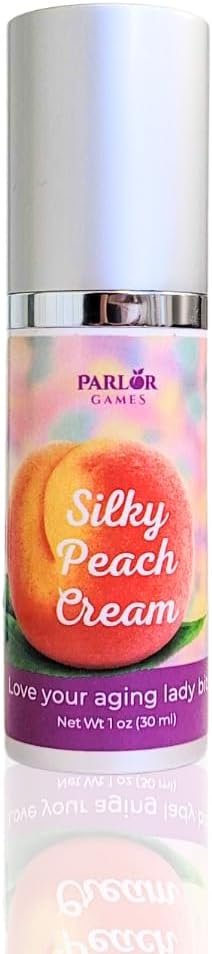 Parlor Games Silky Peach Cream Bioidentical Estriol Cream for Women — Intimate Moisturizer for a Happy Hoo-Ha — 30ml Bottle (2 Month Supply)