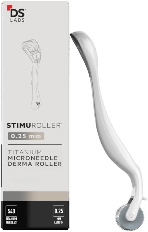 DS Labs for Men & Women StimuROLLER Scalp Roller 0.25 mm – Cosmetic Micro Needle Roller for Scalp Care Routine, Stainless Steel Precision Roller for At Home Beauty Use