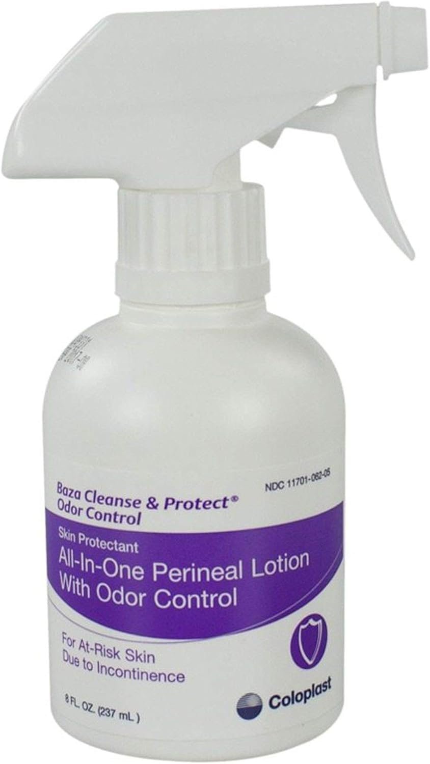 Coloplast Baza Cleanse and Protect Perineal Wash 8 oz. Pump Bottle Unscented 7712, 1Ct