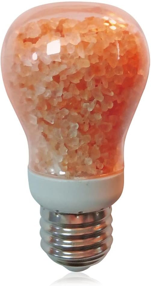 Himalayan Glow 60-Watt Salt Light Bulb – 1 Count, Dimmable, Fits Most Salt Lamps, Warm Ambiance, Room Decor, Home Decor, Energy Efficient, Long Lasting, Relaxation, Gift