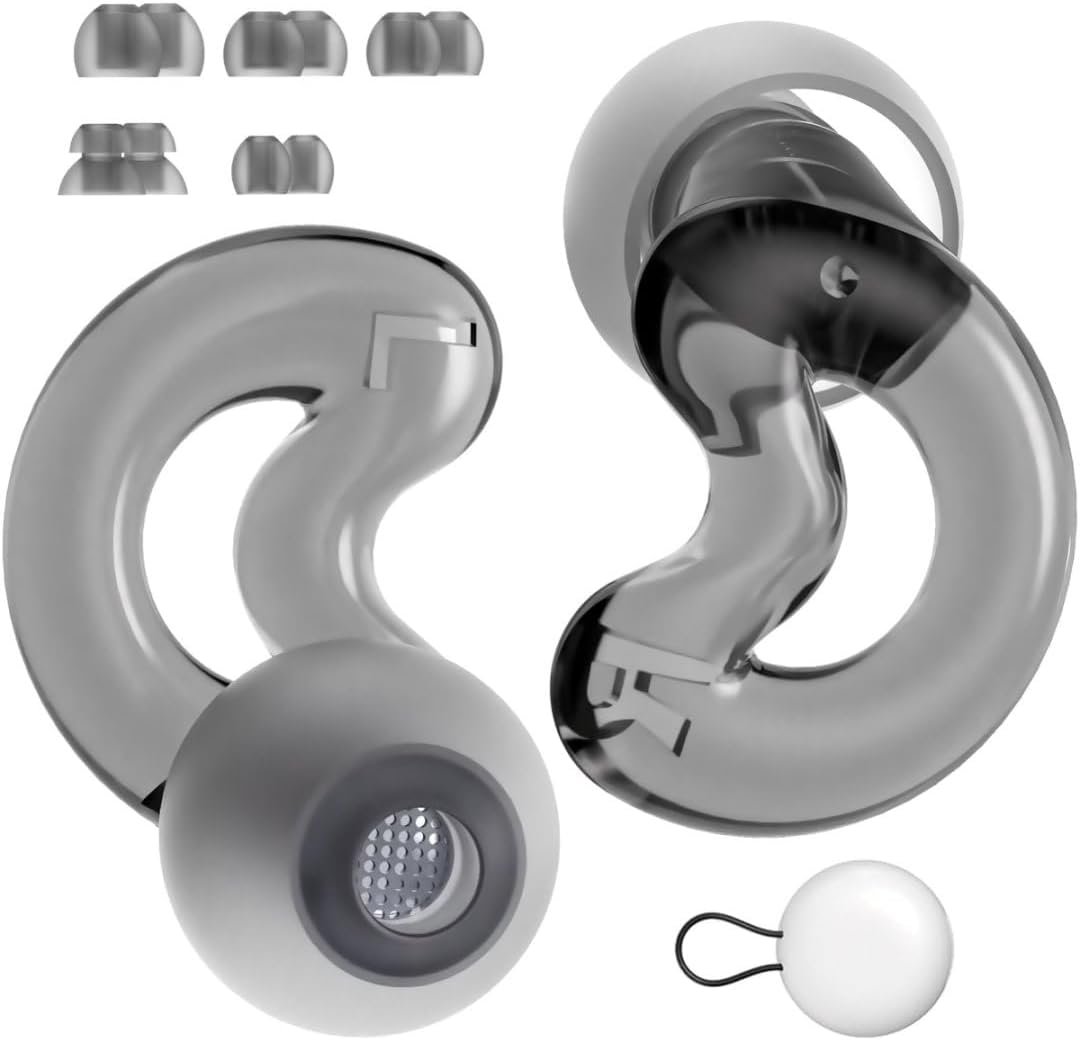 Ear Plugs for Noise Reduction – Discreet,Clear Speech Earplugs for Noise Sensitivity – 33dB Background Sound Relief Ear Stopper with Case for Overstimulated Parenting,Social Gathering,Work