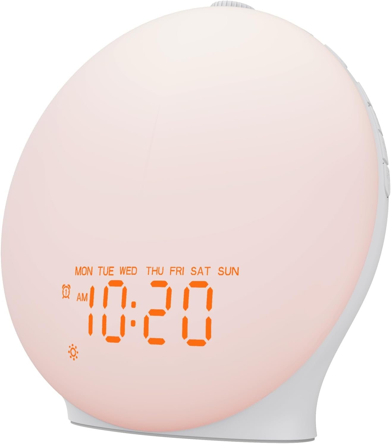 JALL Full Screen Sleep Sound Machine Sunrise Alarm Clock with 25 White Noise Nature Sounds, Wake Up Light for Bedrooms, Hi-Fi Bluetooth Speaker, 8-Hour Sleep Timer