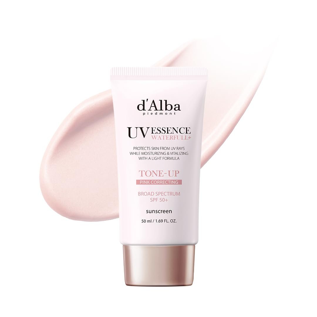 d’alba Piedmont Waterfull Tone-Up Sunscreen Serum BROAD SPECTRUM SPF 50 + Korean Sunscreen for Face, All Skin Tones (1.69 fl.oz.)