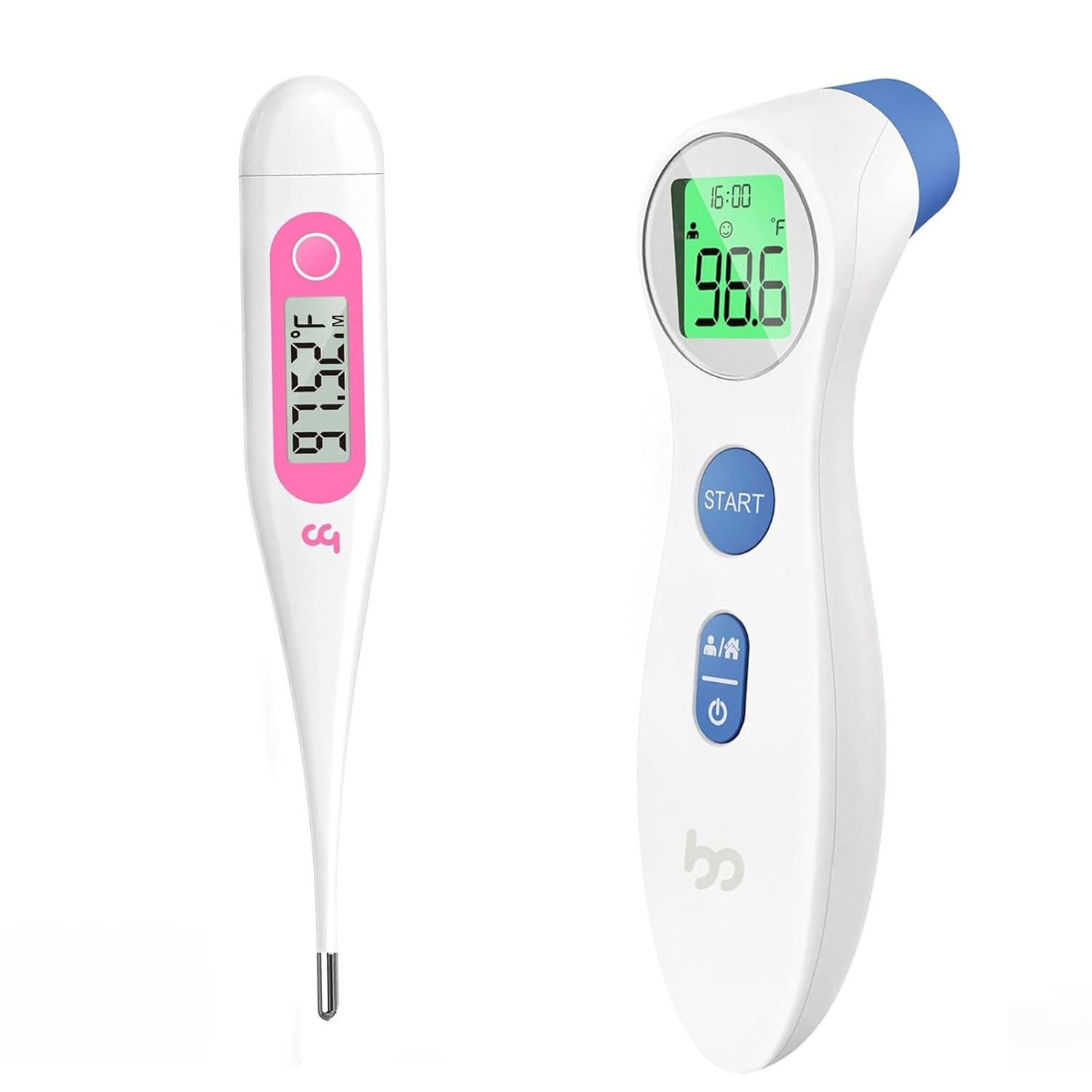 Forehead Thermometer and Oral Basal Body Thermometer