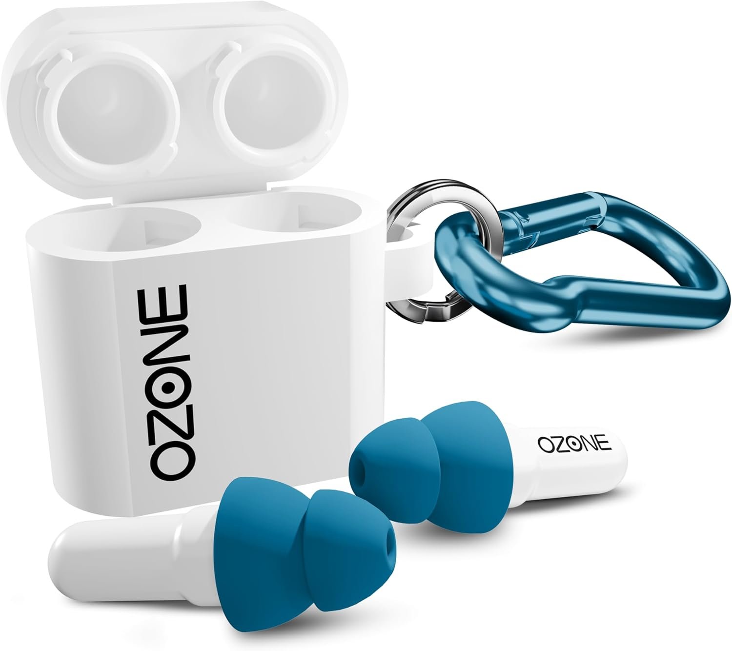 Lite Earplugs for Noise Sensitivity – Clear Sound for Office, Gym, School, Social, Sports – Blue – Reusable