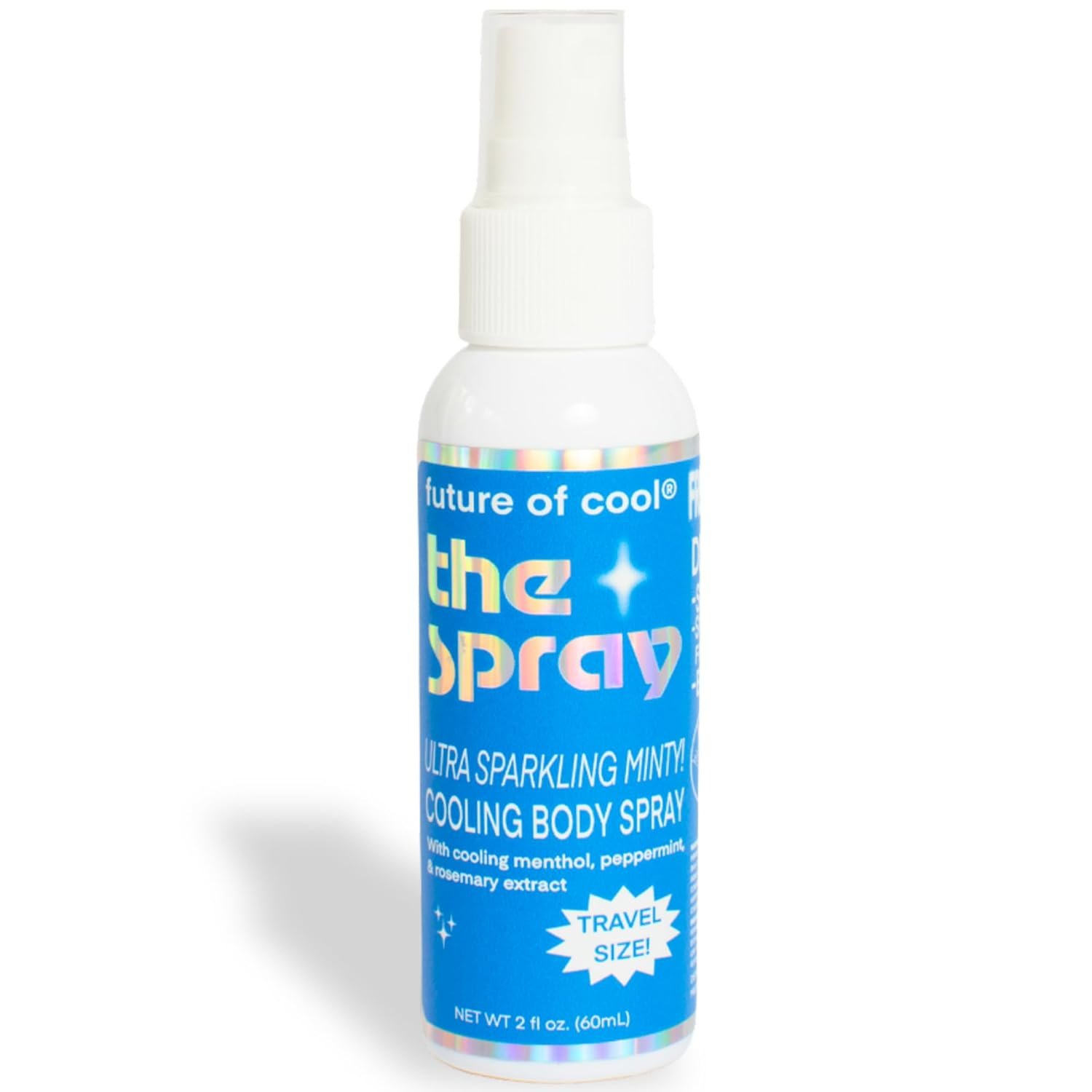Future of Cool Cooling Body Spray – Refreshing Cool Mist for Adults with Menthol & Peppermint (2 oz.) Deodorizing Body Spray for Instant Heat Relief – Non-GMO, Vegan, & Travel-Size