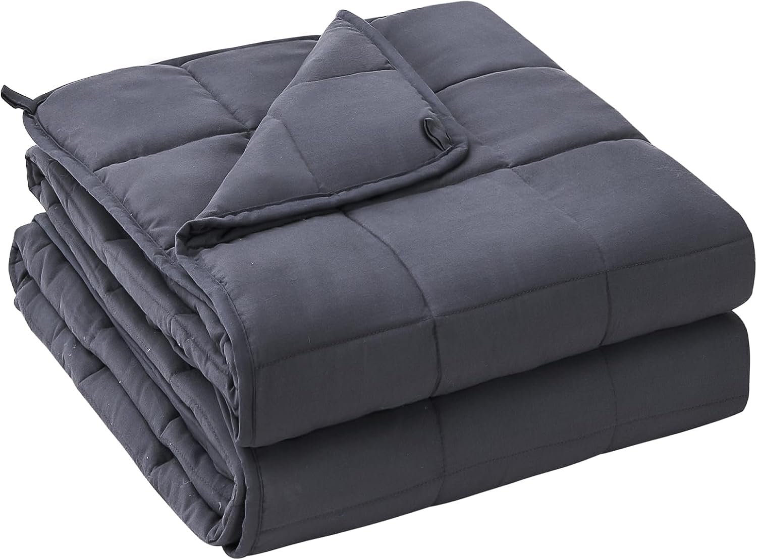 yescool Weighted Blanket for Adults (15 lbs, 60″ x 80″, Grey) Cooling Heavy Blanket for Sleeping Perfect for 140-160 lbs, Queen Size Breathable Blanket with Premium Glass Bead, Machine Washable