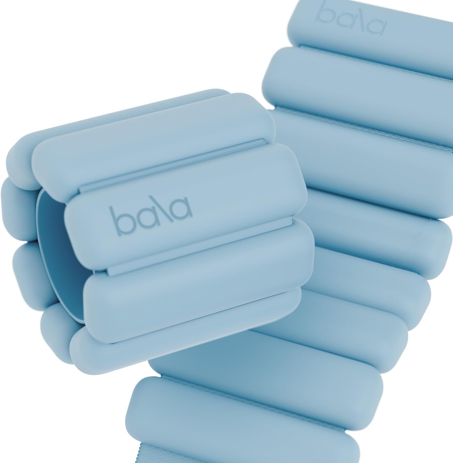 Bala Bangles Wrist & Ankle Weights for Women & Men – Adjustable Weighted Bands – Soft Silicone Arm & Leg Weights for Pilates, Yoga, Walking, Barre, Home Workout & Strength Training Exercise