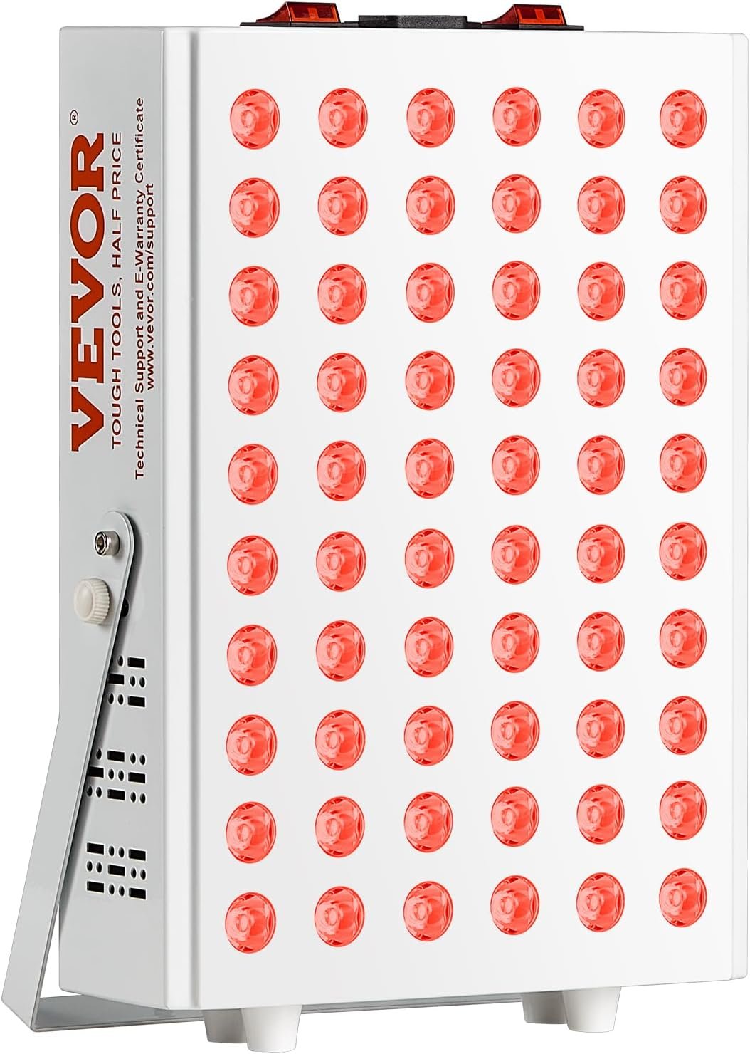 VEVOR Red Light Therapy for Body Face, 60 Dual-Chip LEDs, Red 660nm & Near Infrared 850nm Combo, High Power Red Light Therapy Panel for Recovery, Pain Relief, Wound Healing, Skin Health, 80W