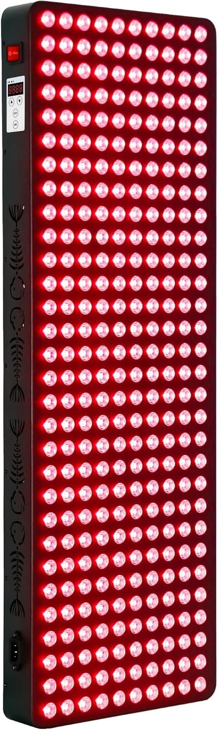 Red Light Therapy for Body Face,Extra Large Infrared Red Light Therapy Panel Full Body for Pain Relief,LED 660nm Red Light Panel & 850nm Near-Infrared Therapy Device (300 LEDs – 1500W)