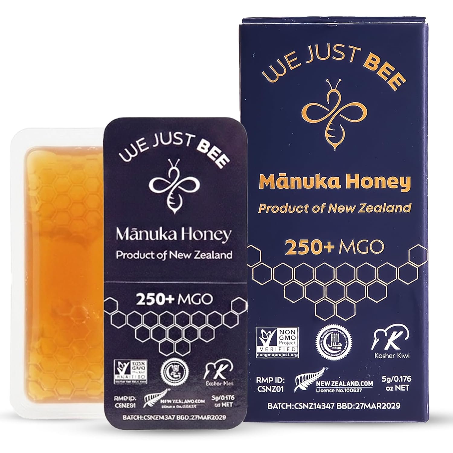 Manuka Honey Snap Packs – 100% Pure New Zealand Manuka Honey | 12 Single-Serve Sticks | Natural Immunity Support, Energy & Wellness On-the-Go | Halal, Kosher & Glyphosate-Free