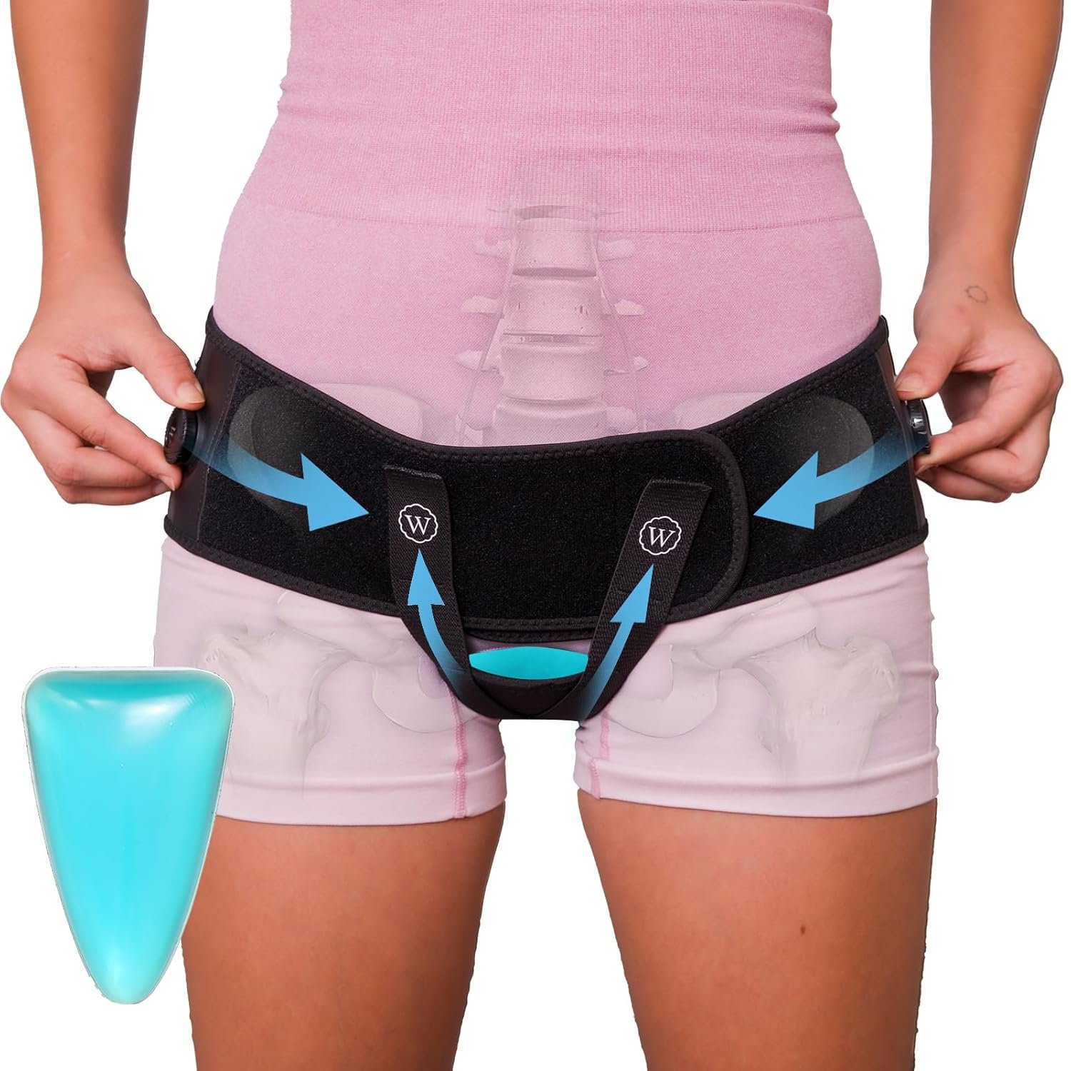 Pelvic Support Belt for Pregnancy & Postpartum – Prolapse Support for Women – Vulvar Varicosities Support(L/XL)
