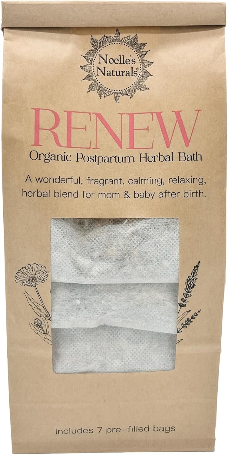 Noelle’s Naturals Organic Postpartum Herbal Bath – Pack of 7 Sachets – for After Childbirth – Sitz Bath – Promotes Healing and Relaxation – V-Steam