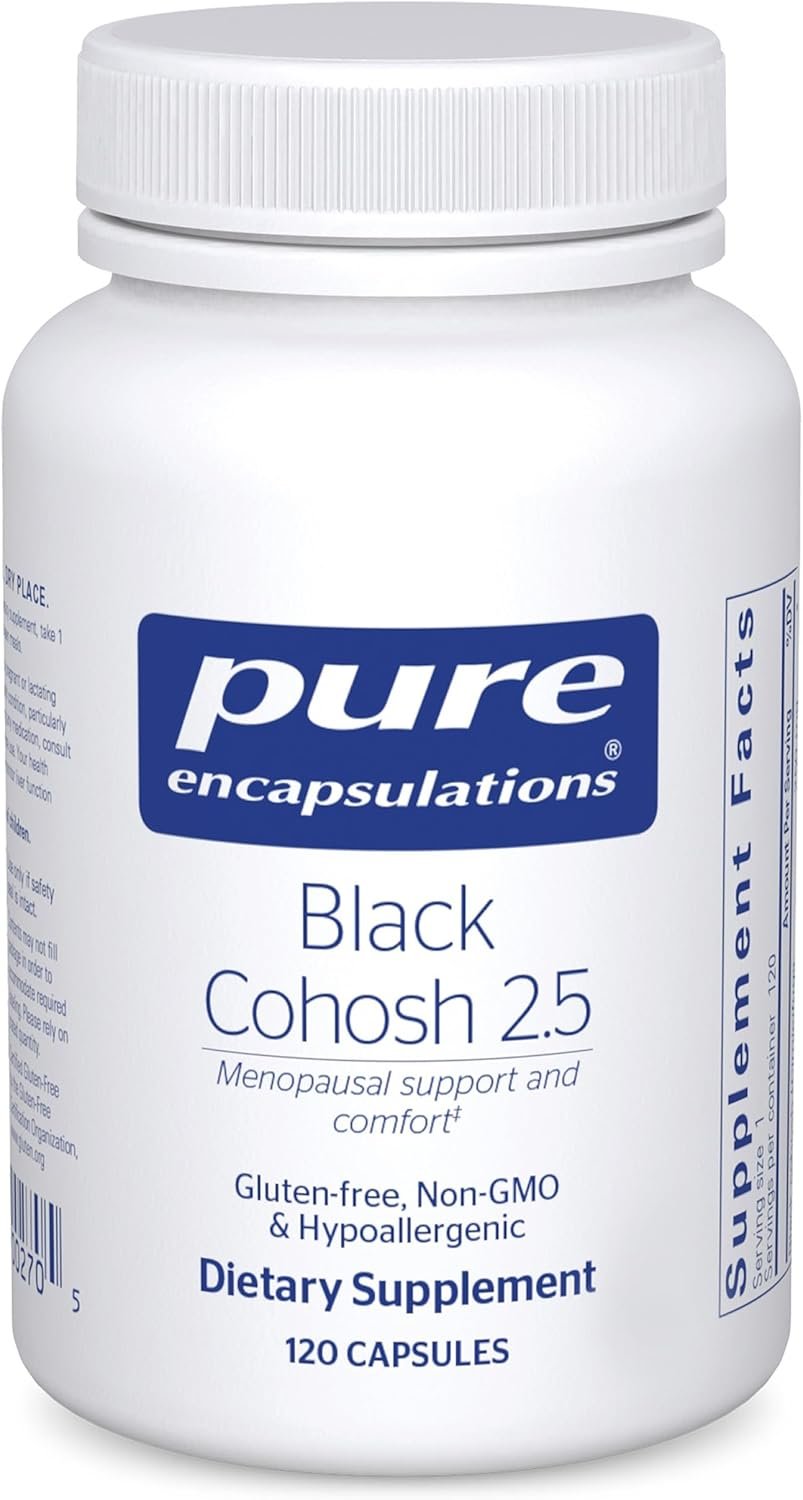 Pure Encapsulations Black Cohosh 2.5 | Hypoallergenic Supplement to Offer Support During Menopause* | 120 Capsules