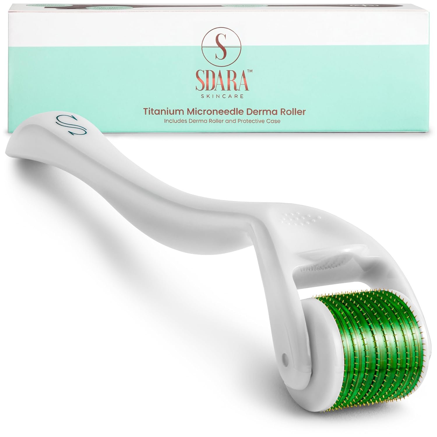 Sdara Skincare Derma Roller Microneedling Roller for Face – Includes Free Storage Case (Pack of 1) Unisex