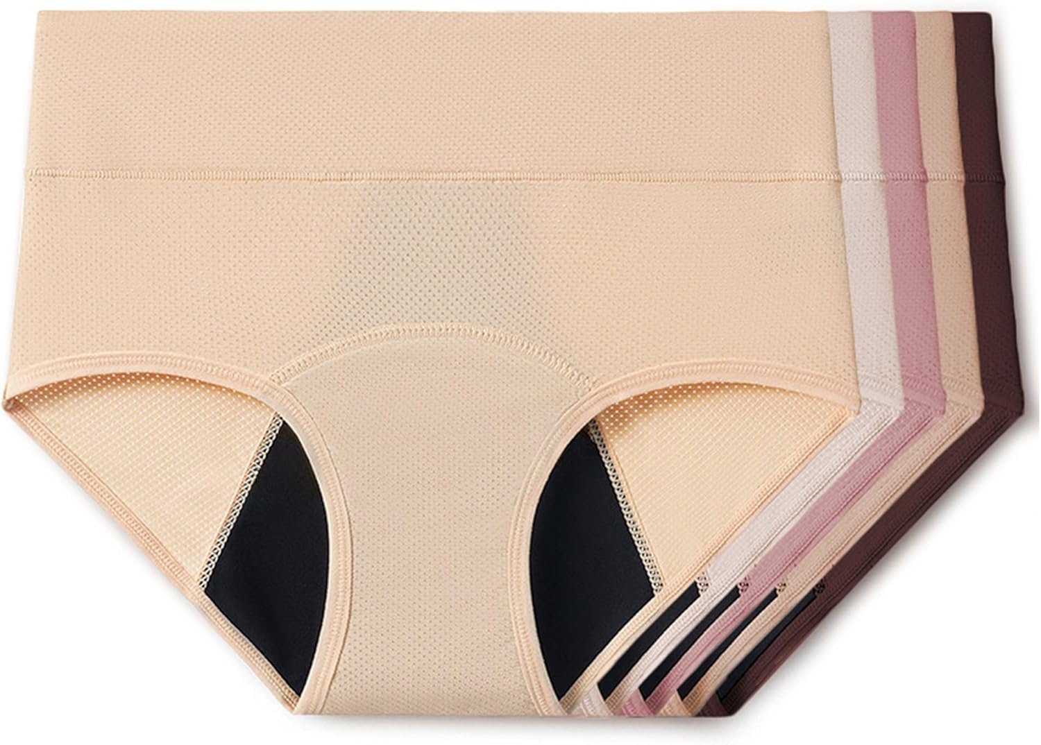 Everdries Washable & Reusable Incontinence Underwear for Women Over 60 – Leakproof, Discreet, Absorbent, Machine-Washable Panties (Comfort Plus, L, Pack of 5)