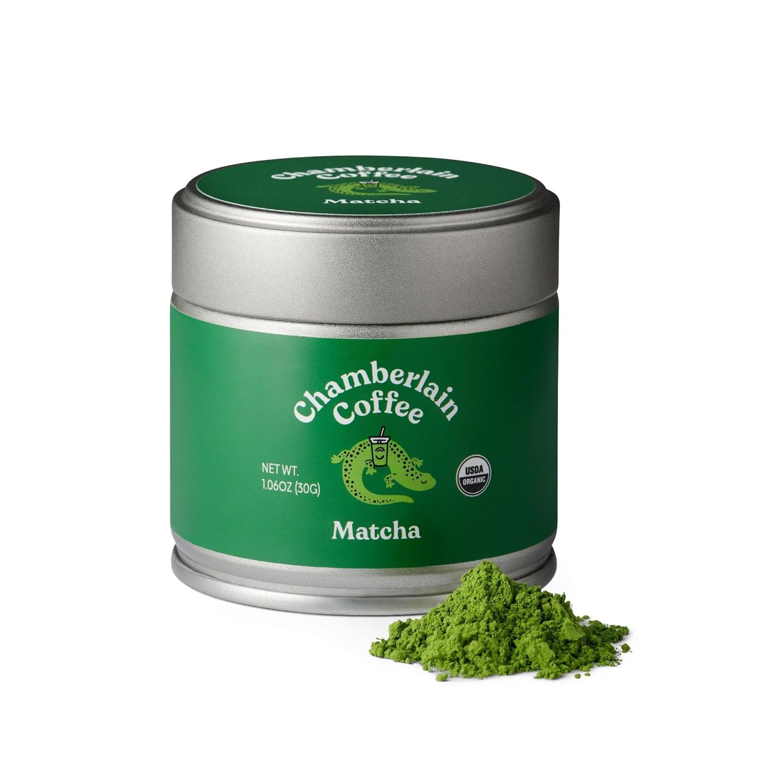 Chamberlain Coffee Ceremonial Grade Matcha Green Tea Powder – USDA Organic, Antioxidant Rich, L Theanine, Calm Energy, Signature Vegan Matcha Powder – Premium First Harvest Japanese Green Tea – 30g