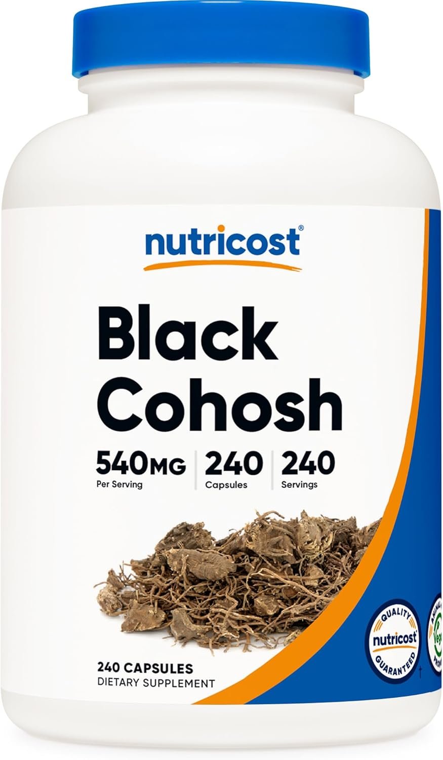 Nutricost Black Cohosh 540mg, 240 Capsules – Non-GMO, Gluten Free