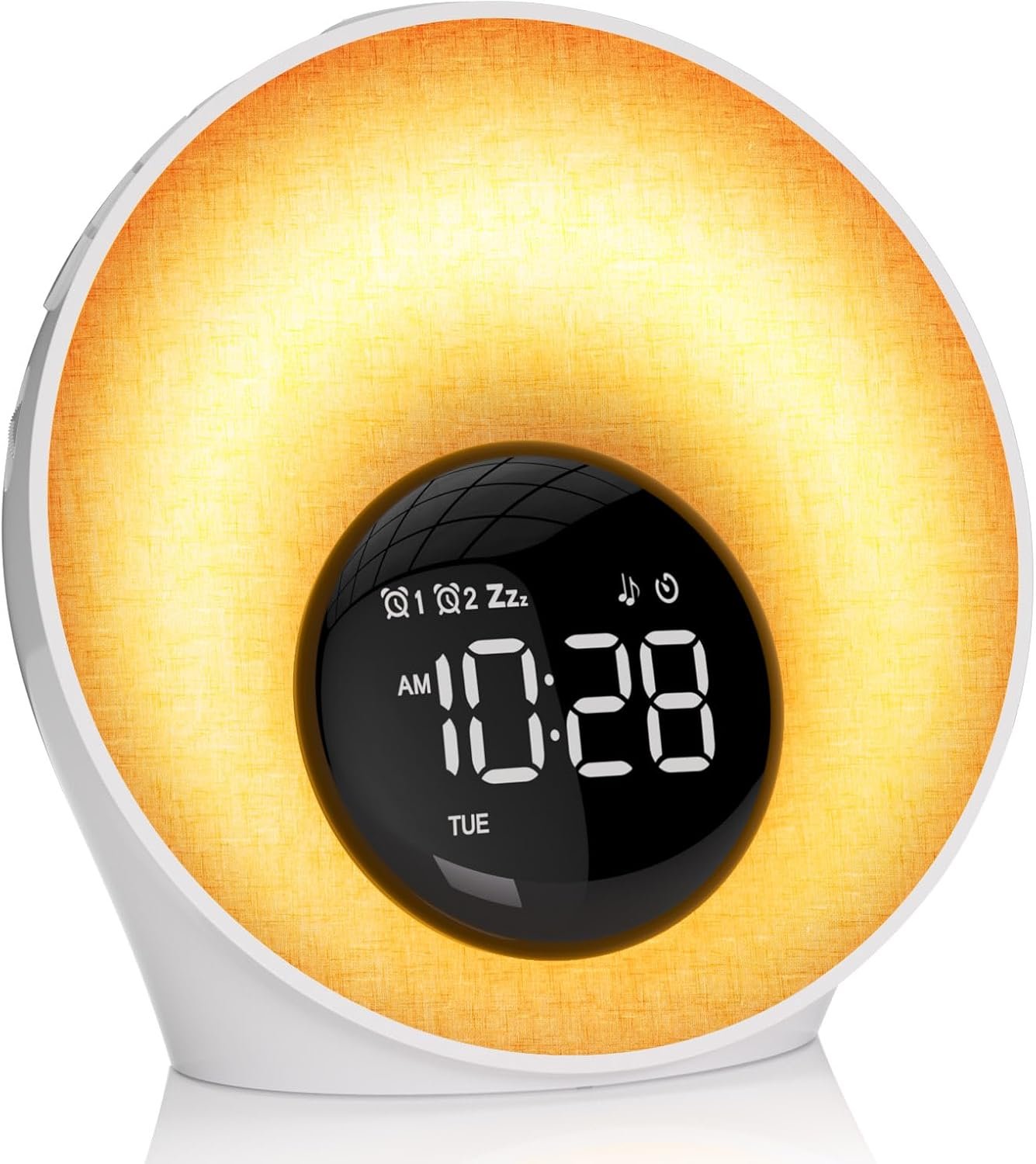 Sunrise Alarm Clock, White Noise Sleep Sound Machine for Bedroom, Wake Up Light with 30 Soothing Sounds, Dual Alarms, Snooze, Bedside Lamp, Christmas Gift for Baby, Adults, Heavy Sleepers