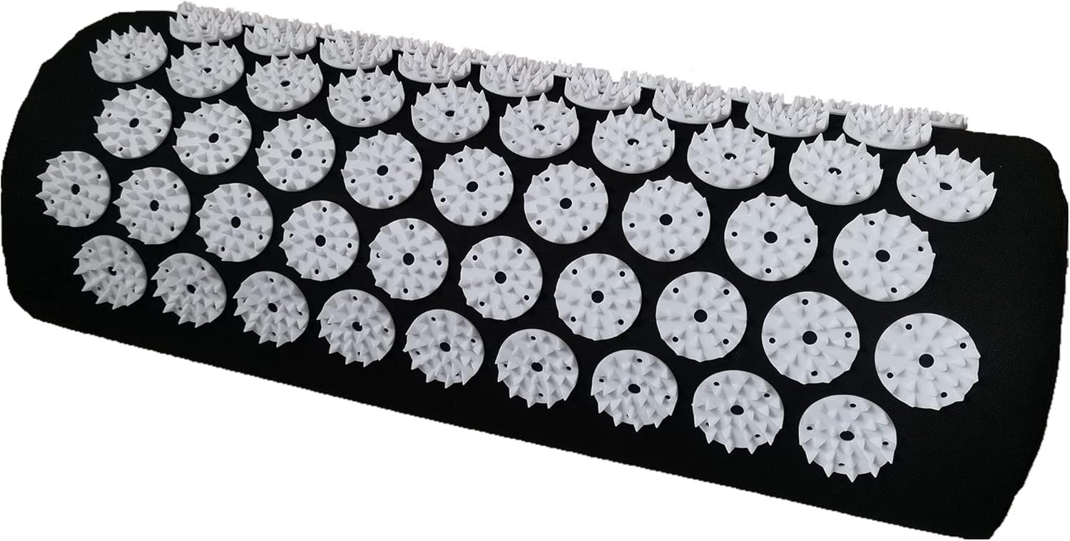 Acupressure Massage Pillow Acupuncture Massager for Neck Back Head Pain Relief,Black