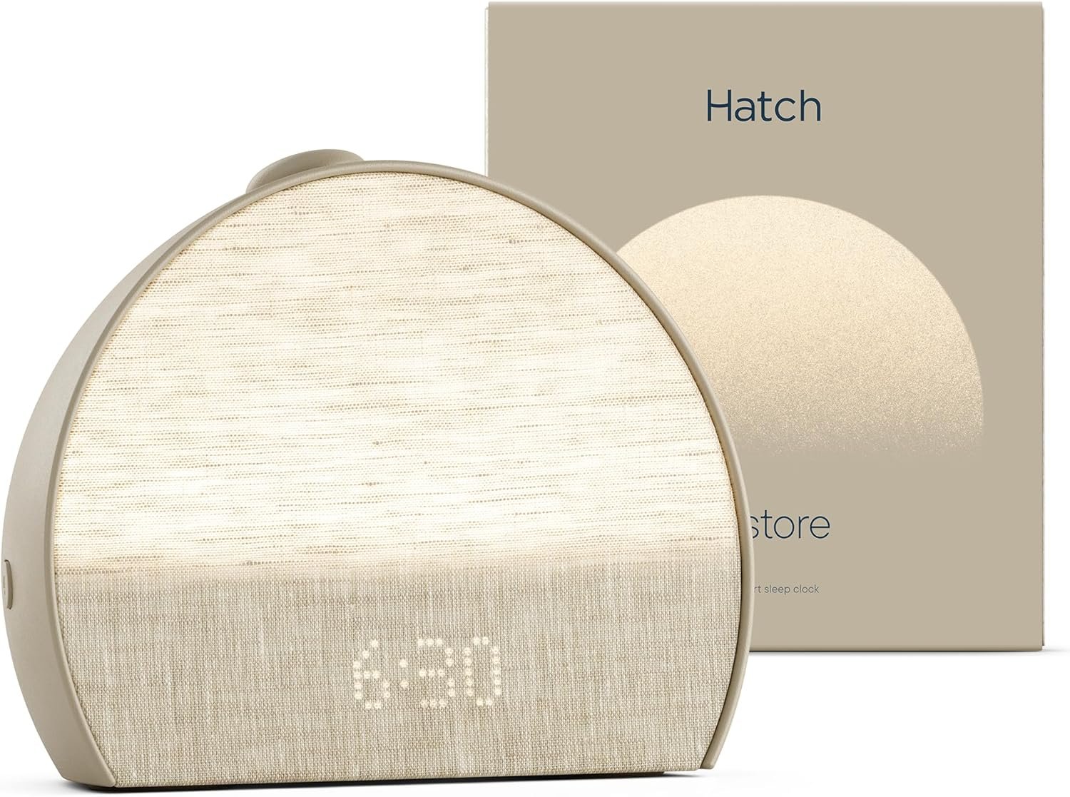 Hatch Restore 3 Sunrise Alarm Clock, Sound Machine, Smart Light (Putty) – White Noise, Screen-Free Sleep Routine