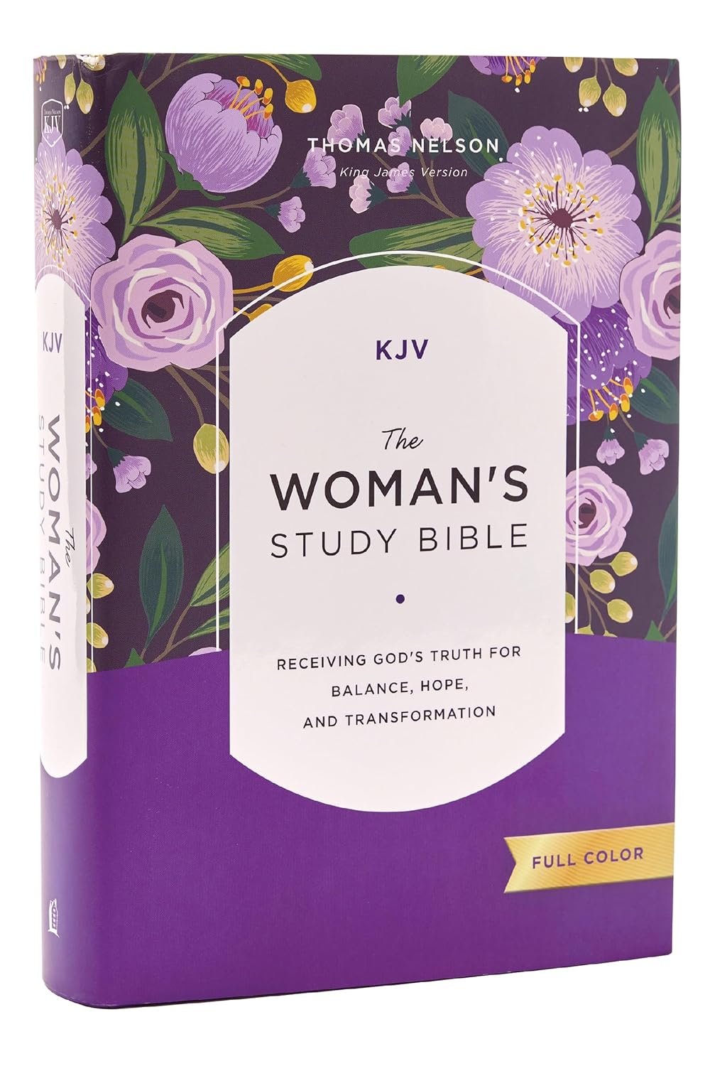 KJV, The Woman’s Study Bible, Hardcover, Red Letter, Full-Color Edition, Comfort Print: Receiving God’s Truth for Balance, Hope, and Transformation